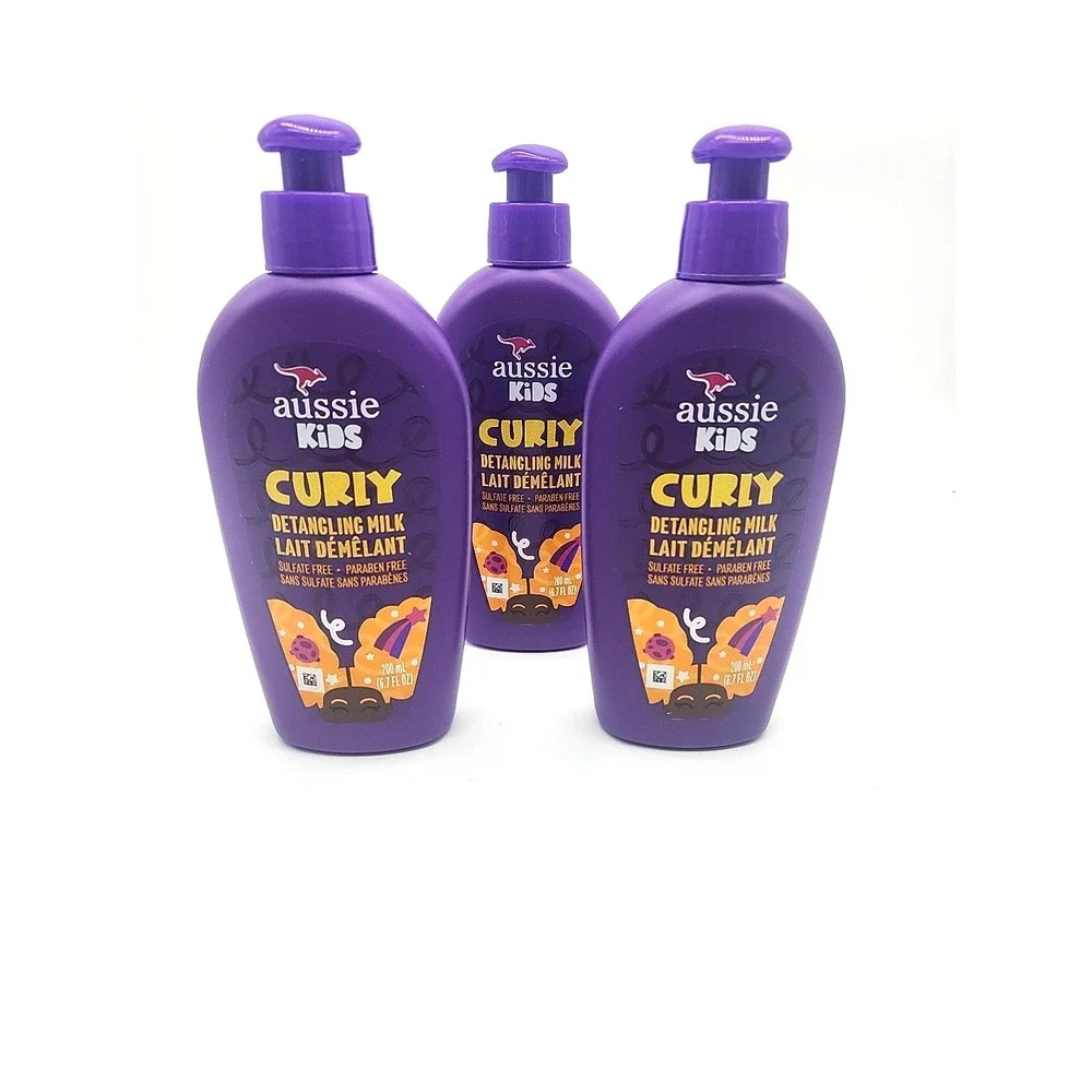 Aussie Kids Curly Detangling Milk‎ Leave-In 6.7oz 3 Pack Sulfate Free